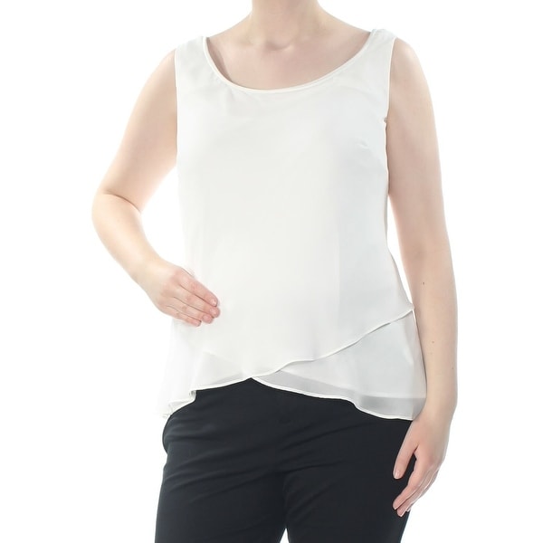 ivory chiffon tank top