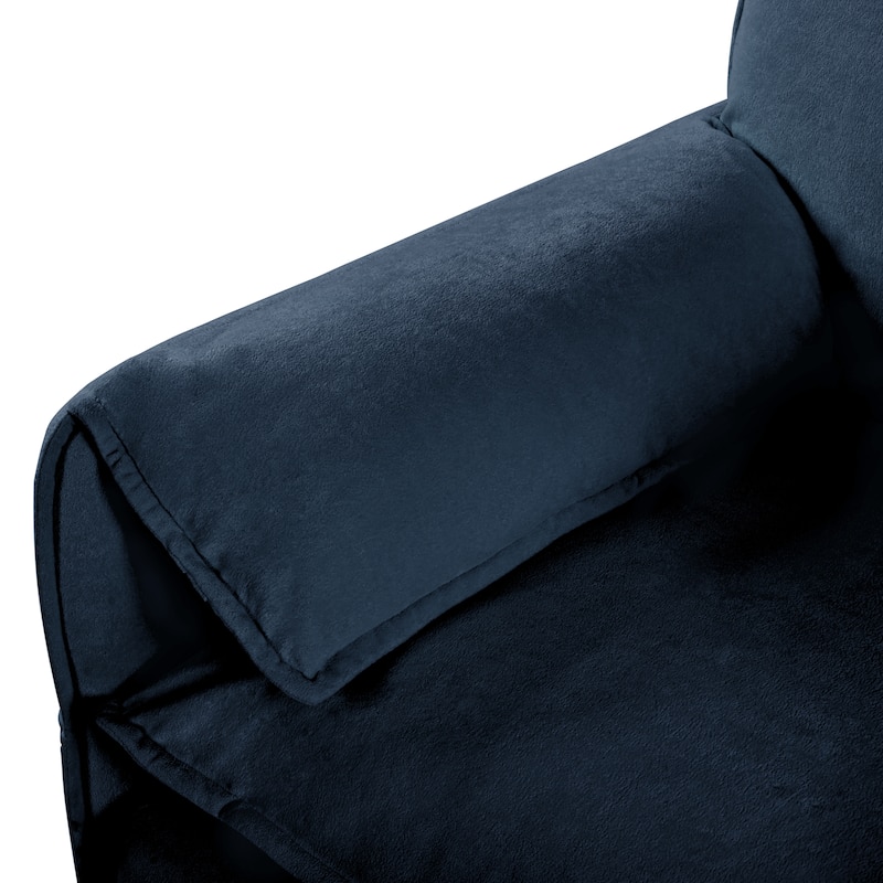64" Oversized Chenille 2-Seater Sofa with DIY Combo & Storage Pockets