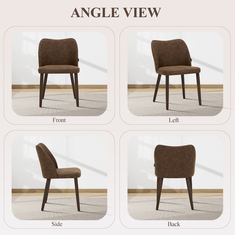 Modern Dining Chairs Upholstered Kitchen Chairs (set of 2)