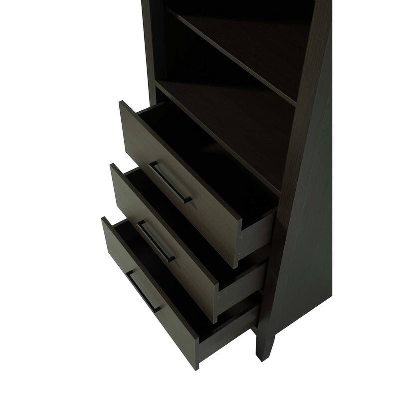 Laura 16-28 Inch Open Shelving Bath Storage Cabinet