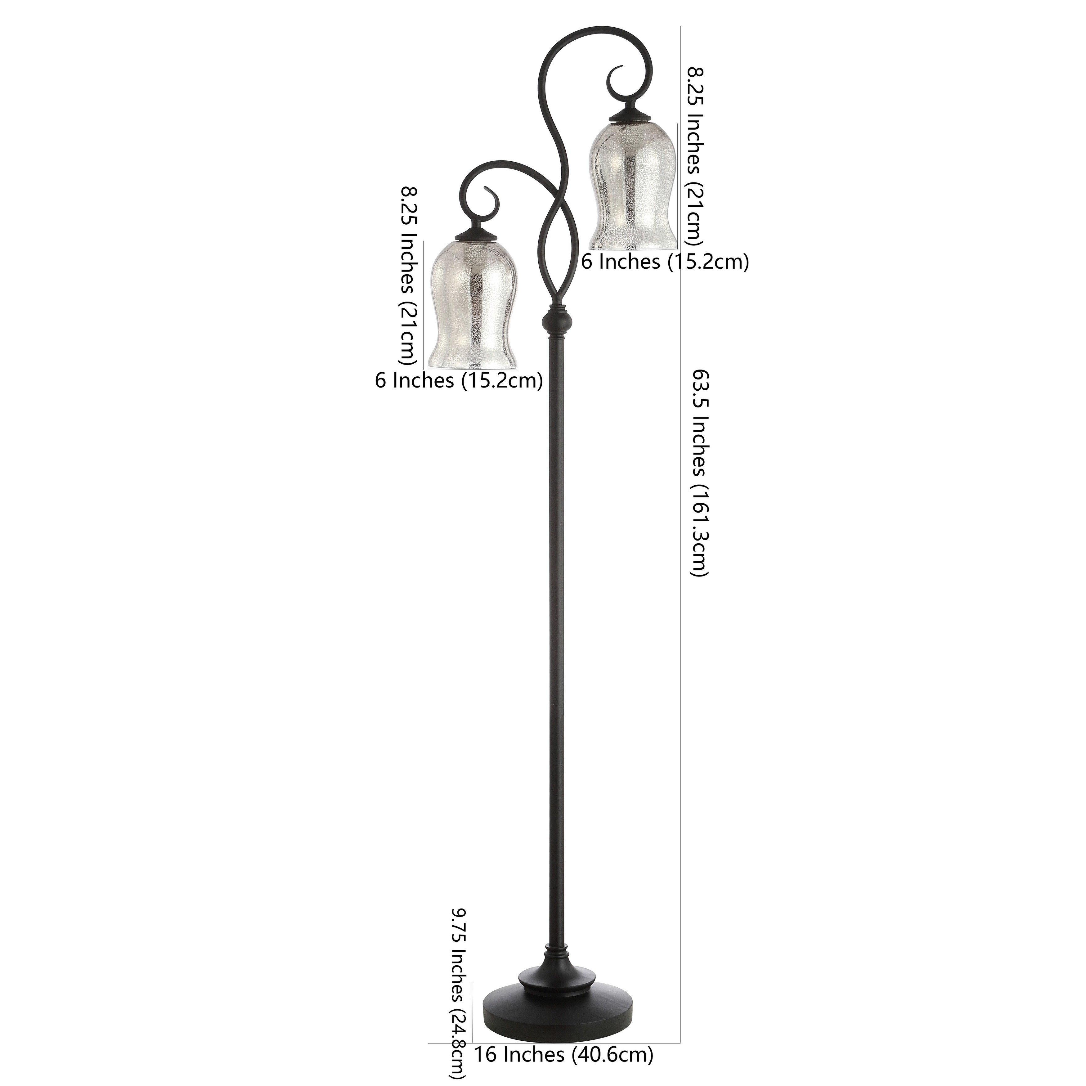 Safavieh Lighting 64 Inch Claudia Black Led Floor Lamp 16 X 9 8 X 63 5 On Sale Overstock 27123791