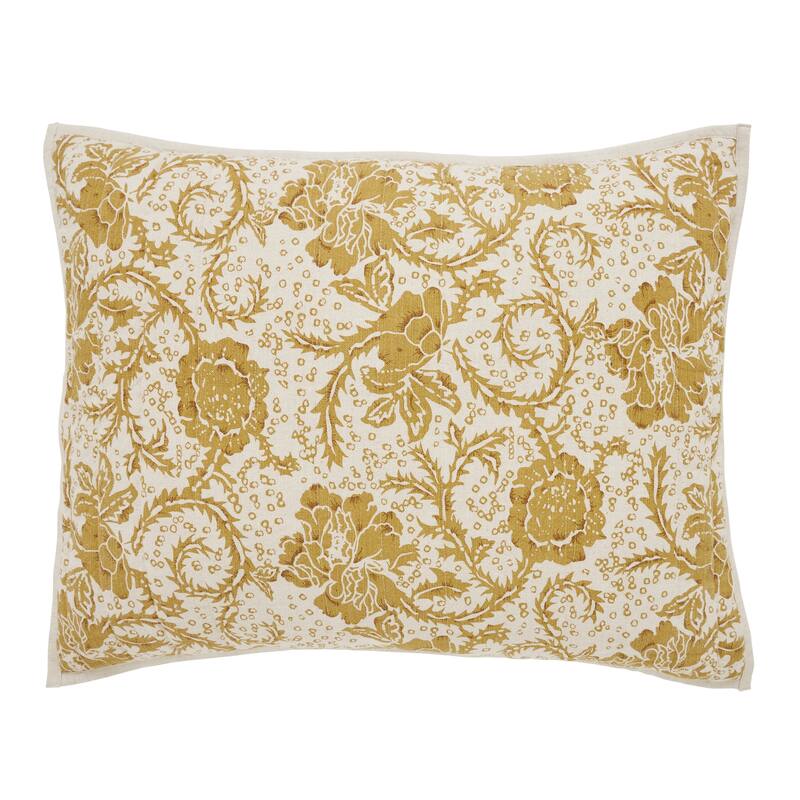 Dorset Gold Floral Sham