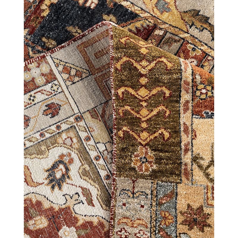 Patchwork One-of-a-Kind Hand-Knotted Area Rug, Multicolor - 9' 3" x 11' 10"