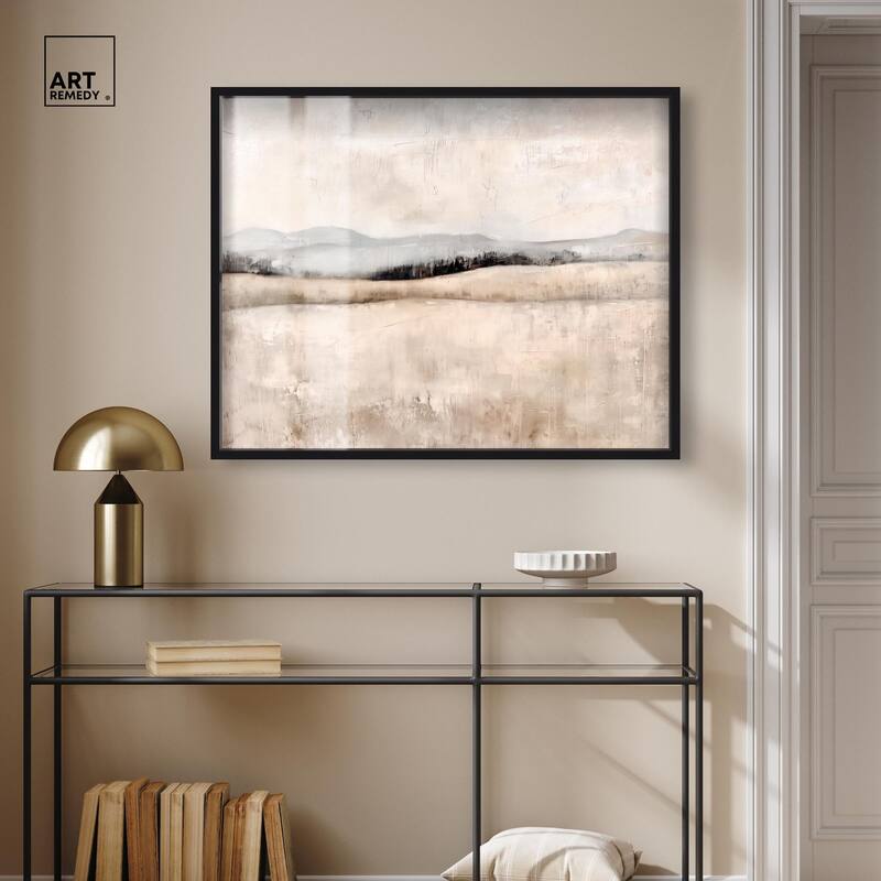 Distant Hills I Shadowbox by Art Remedy