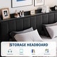preview thumbnail 59 of 58, Bed Frame with Lift Up Storage, Upholstered Velvet Platform Bed with Storage Headboard