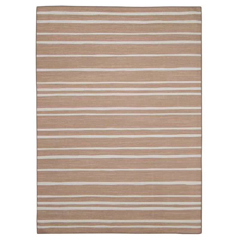 Indoor/Outdoor Water Resistant Ocala Navy & Sand Washable Area Rug Washable Area Rug - 2' x 3' - 2' x 3' - Tan/Ivory