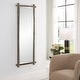 preview thumbnail 4 of 5, Uttermost Abanu Ribbed Gold Dressing Mirror - 22 W X 60.25 H X 1.25 D (in)