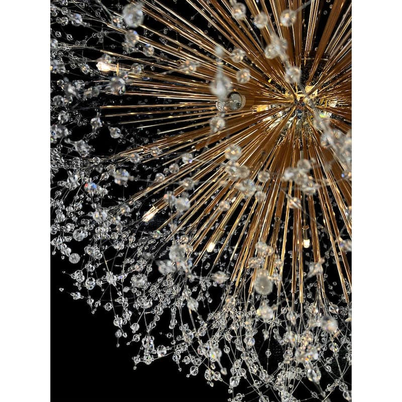 Starburst Chandelier 47" Wide Crystal Lighting Fixture