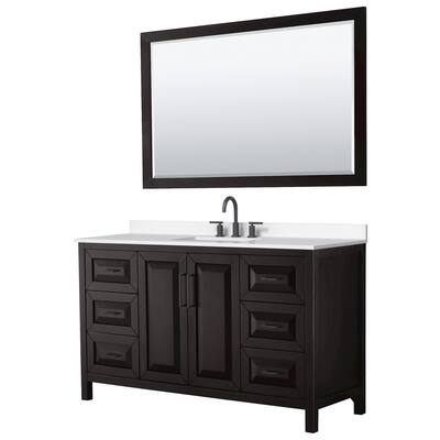 Wyndham Collection WCV252560S-QTZ-US3M58 Daria 60" Free Standing
