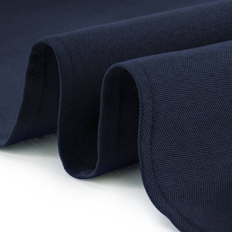 90 x 132in 10pk Rectangular Polyester Tablecloths Navy Blue