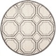 preview thumbnail 39 of 115, SAFAVIEH Amherst Corinne Modern Rug 5' Round - Ivory/Light Grey - Round
