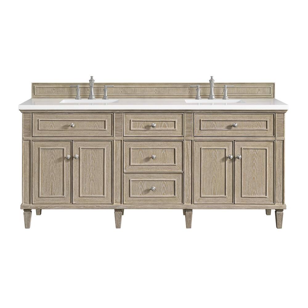 James Martin Vanities 424-V72-3WZ Lorelai 72" Double Basin Wood Vanity