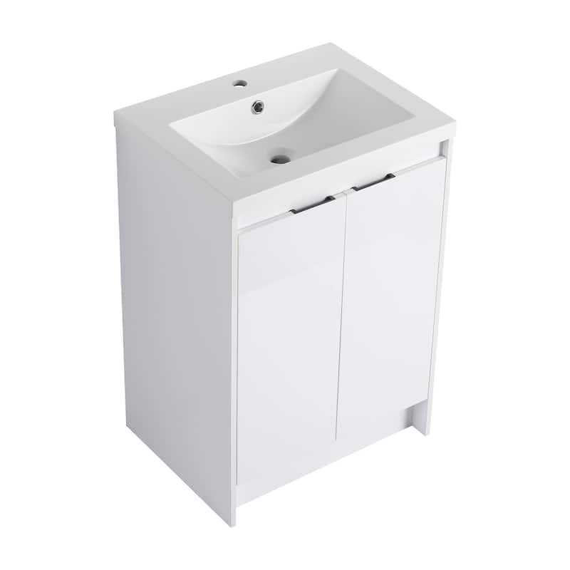 Freestanding Bathroom Vanity With Resin Sink