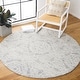 preview thumbnail 10 of 62, SAFAVIEH Handmade Metro Marcienne French Country Wool Rug 6' Round - Light Grey/Ivory - Round