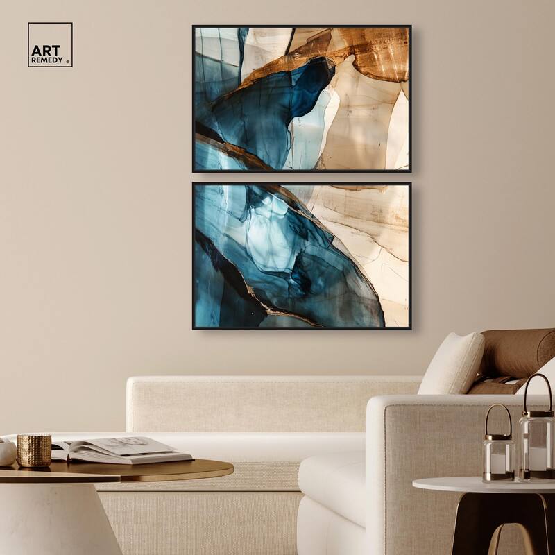 Glitch Aesthetic II Canvas Set of 2 by Art Remedy