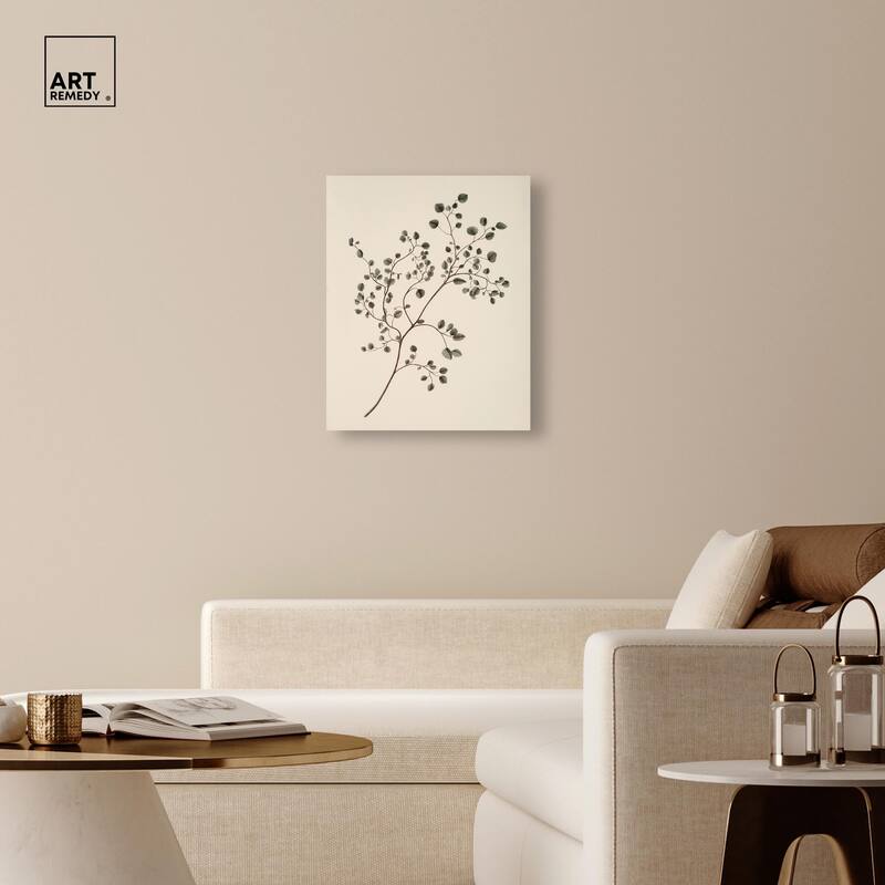 Bilberry Branch Canvas by Art Remedy, Gallery Wrapped