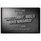 preview thumbnail 2 of 8, Oliver Gal 'Now Playing BOLD' Typography and Quotes Black Wall Art Canvas Print