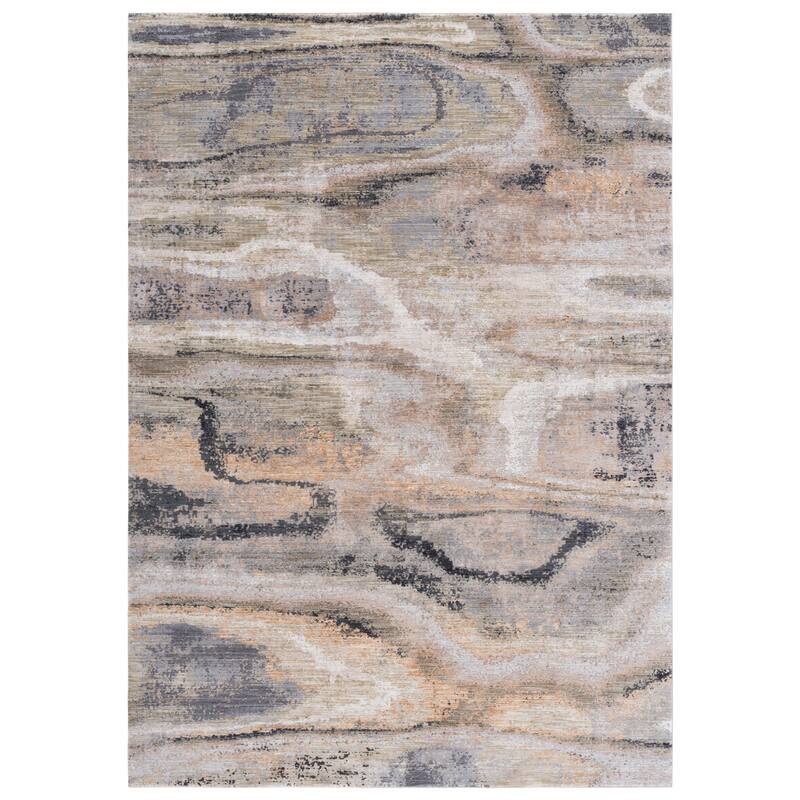 SAFAVIEH Signature Krystsina Modern Abstract Rug - Beige/Grey - 10' x 14'