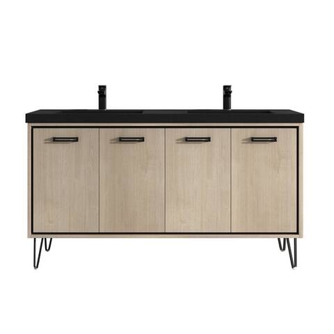 Mitchell 60" Double Bathroom Vanity Set