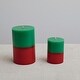 preview thumbnail 2 of 1, Unscented Two-Tone Pillar Candle (Approximate Burn Time 60 Hours)