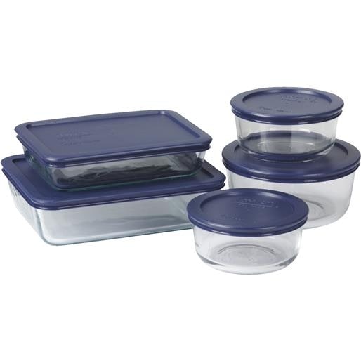 World Kitchen Ekco 10pc Pyrex Storage Set 6021224 Unit Each World Kitchen Ekco 10pc Pyrex Storage Set 6021224 Unit Each