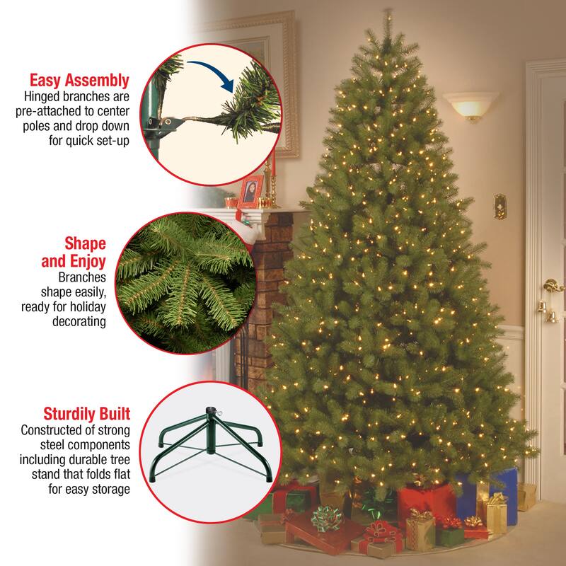 National Tree Company 6 ft. Downswept Douglas Fir Tree with Clear Lights - 6 Foot