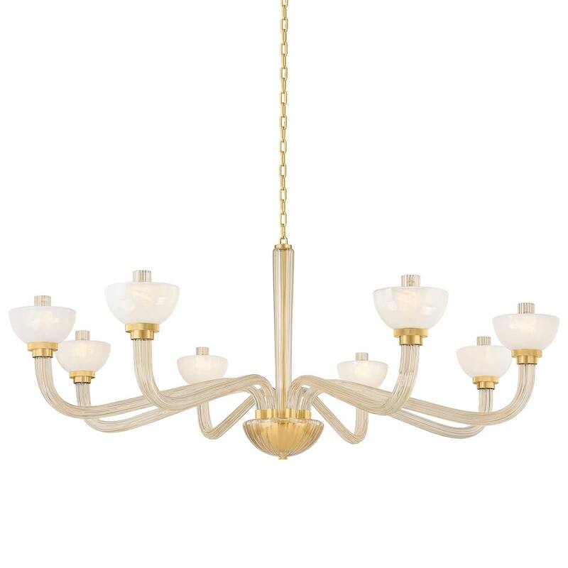 Hudson Valley Lighting 3308 St. lawrence 8 Light 62" Wide Chandelier - Aged Brass