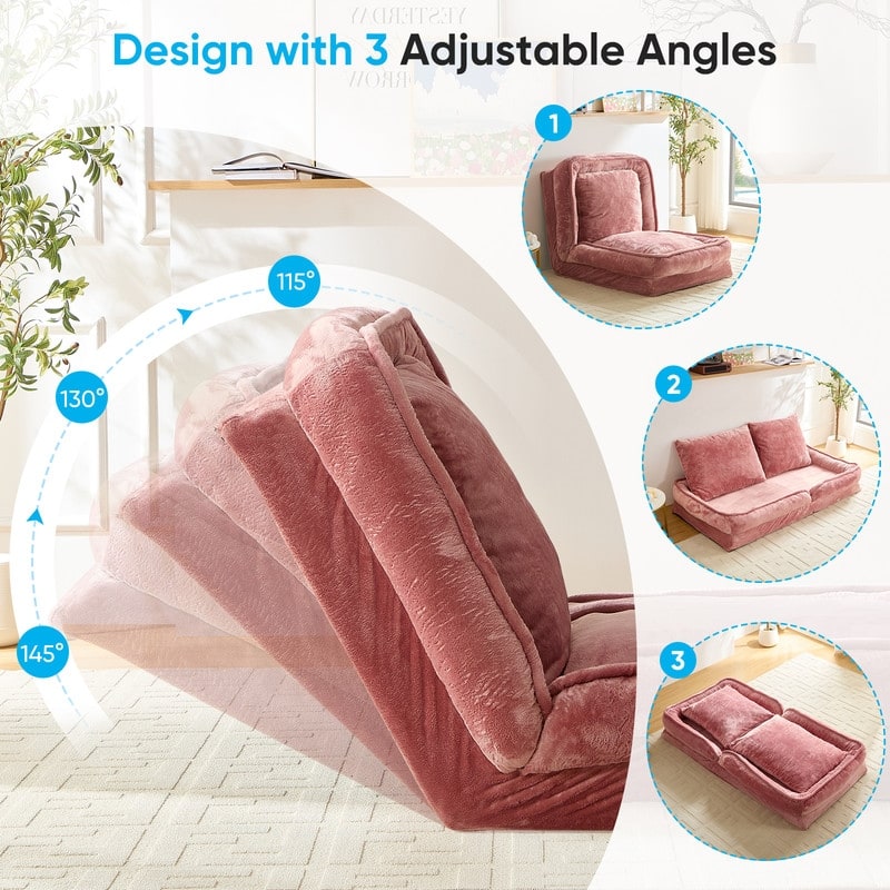 Versatile Foldable Lazy Sofa,3-in-1 Fold Small Tatami Sofa Bed,Lounge Chair Sofa, Human Friendly Pet Beds Lazy Sofa