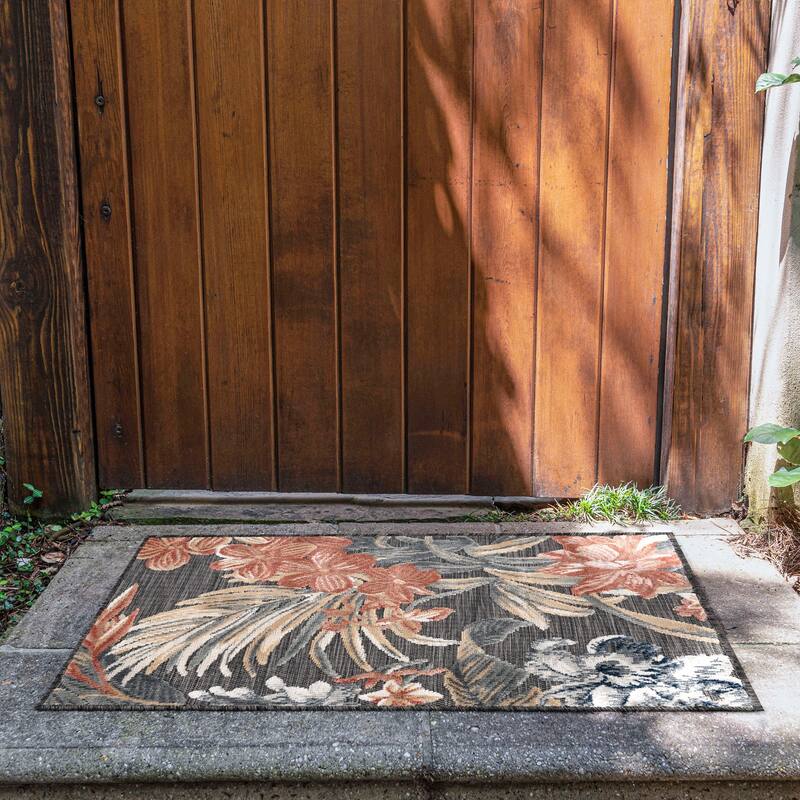 Tropicana Tropical Floral Indoor/Outdoor Area Rug