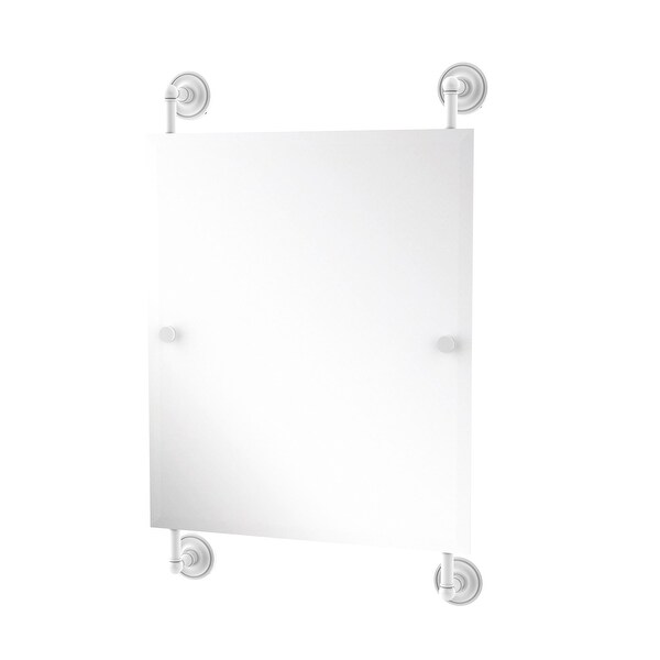 Allied Brass Prestige Regal Collection Rectangular Frameless Rail Mounted Mirror