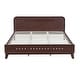 preview thumbnail 19 of 103, Rustic Pine Wood Bed Frame Low-Profile Platform Bed with Panel Headboard Solid Wood Slat Support and Extra Wide Thickened Legs