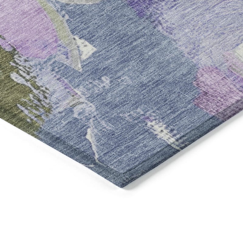 HomeRoots Abstract Transitional Rectangle Outdoor Rug