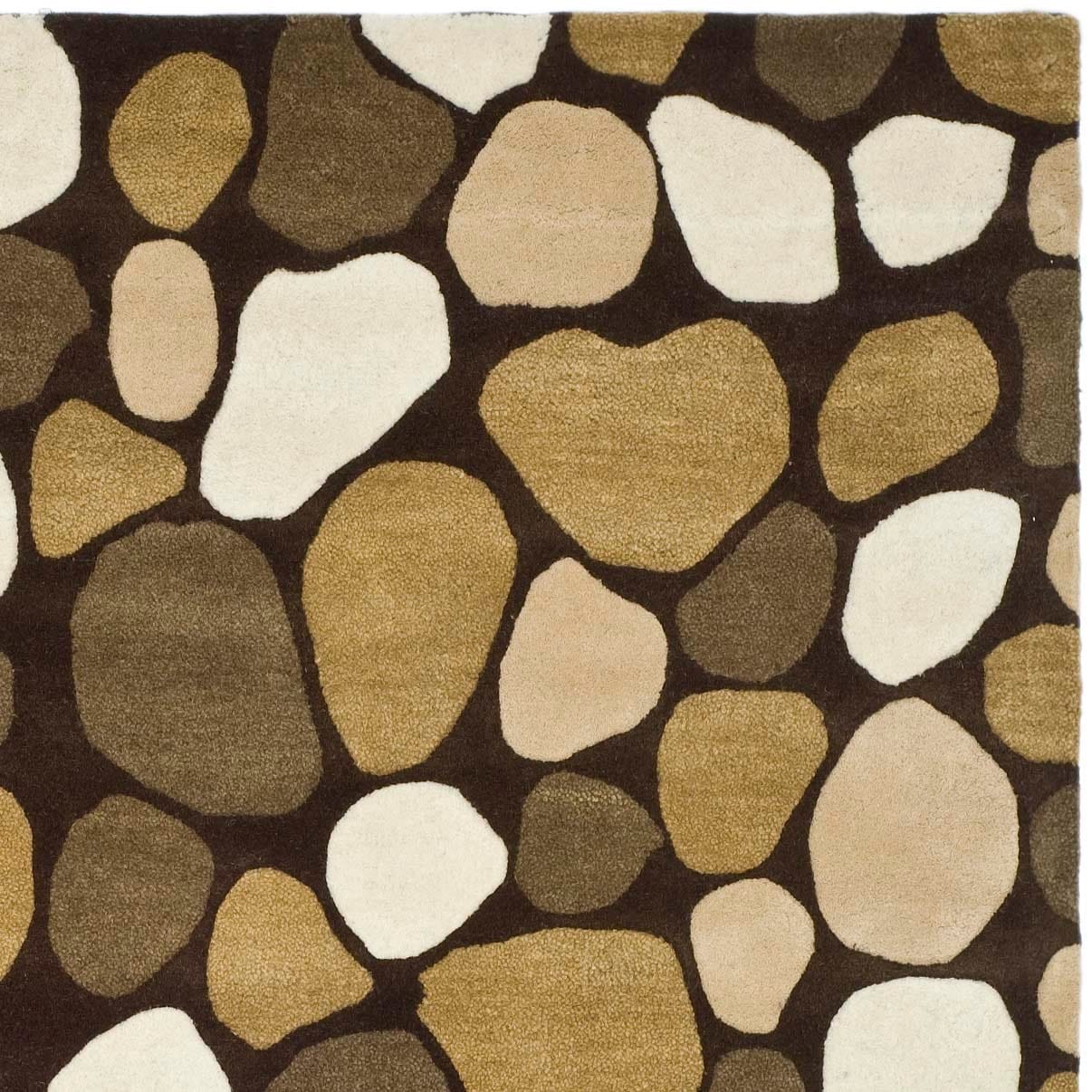 Multi Dark Brown Safavieh Soho Collection SOH814A Handmade Premium Wool & Viscose Area Rug 5' x 8' Multi Dark Brown Safavieh Soho Collection SOH814A Handmade Premium Wool & Viscose Area Rug 5' x 8'