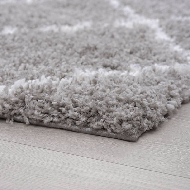 Joy Shag Moroccan Stripe Indoor Area Rug