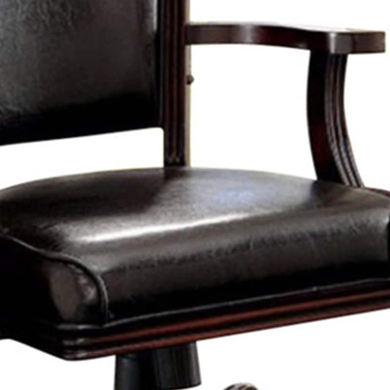 Rowan Contemporary Arm Chair, Dark Cherry Finish - 33.5 H x 24.75 W x 25.25 L Inches