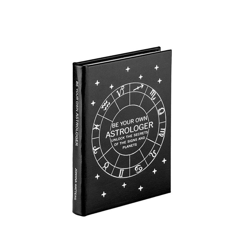 Graphic Image Be Your Own Astrologer Coffee Table Book, Leather, Black
