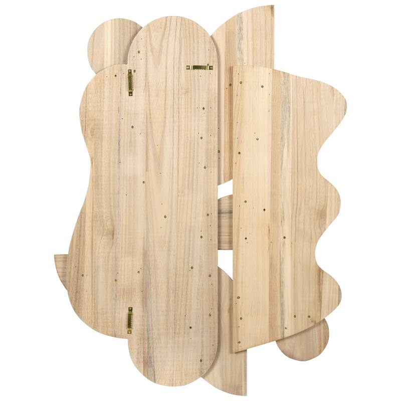 "Sands Serenade" Hand Made & Hand Finished Dimensional Solid Paulownia Wood Abstracts Wall Art