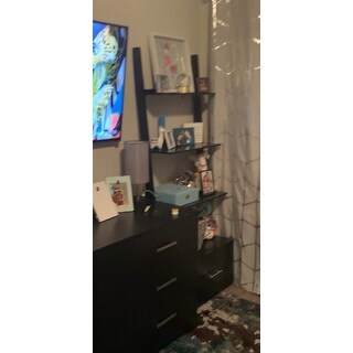 Copper Grove Helena Ladder Bookcase with File Drawer