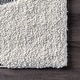 preview thumbnail 25 of 41, Brooklyn Rug Co Krista Contemporary Swirls Shag Area Rug 2' 6" x 6' Runner - White/Gray