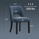 preview thumbnail 35 of 62, Set of 2/4/6 Modern Fabric Upholstered Dining Room Chair Kitchen Chairs with Wood legs