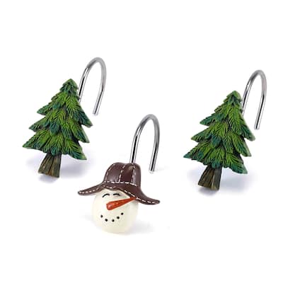 Avanti Linens Snowmen Gathering Shower Hooks - Multicolor