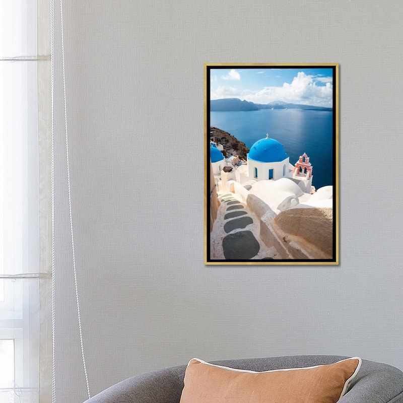 iCanvas "Oia, Santorini" by Matteo Colombo Framed Canvas Print