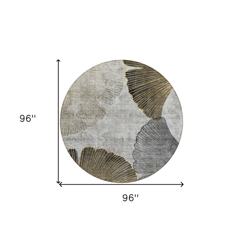 HomeRoots Floral Transitional Rectangle Outdoor Rug