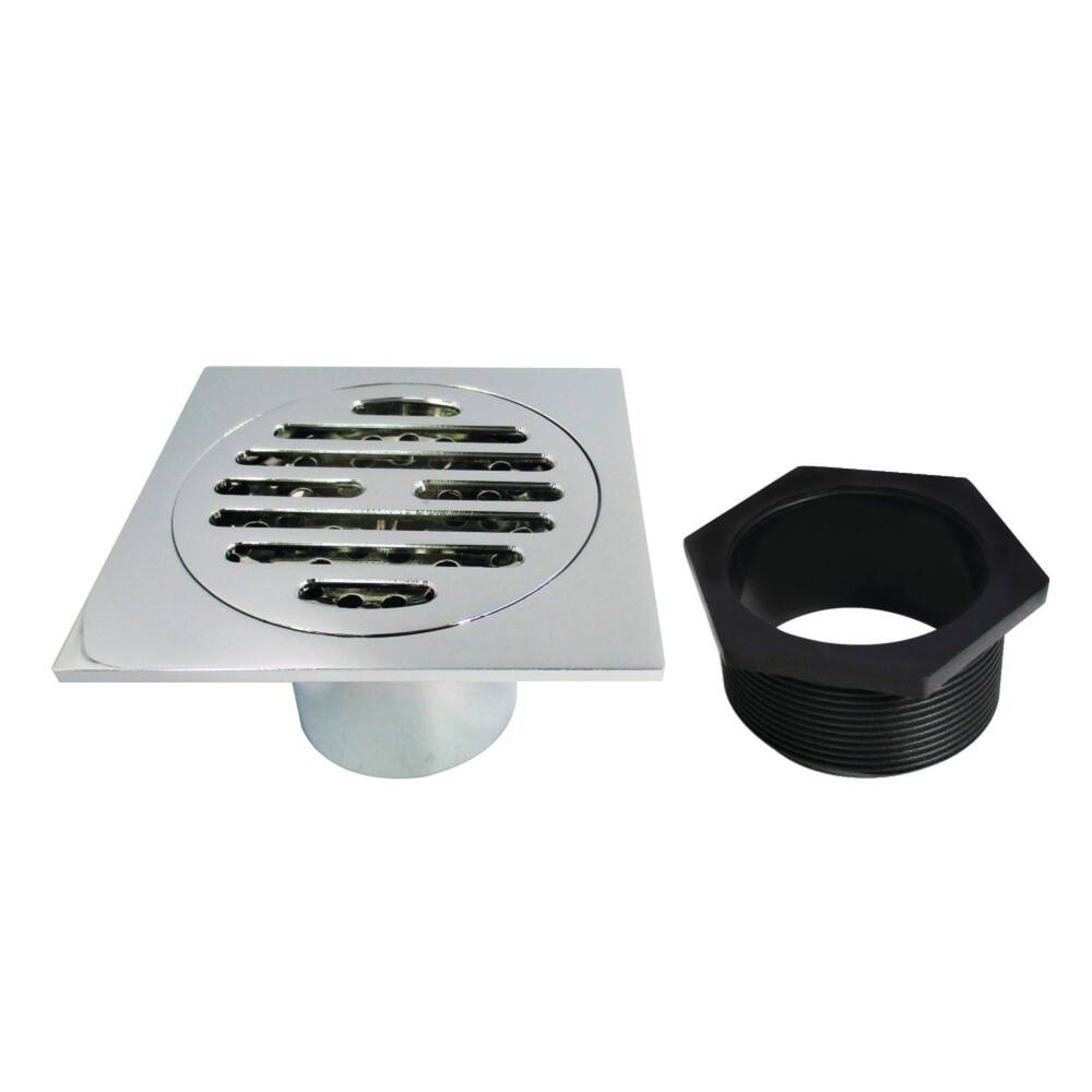 Watercourse Symmetric 4" Square Grid Shower Drain