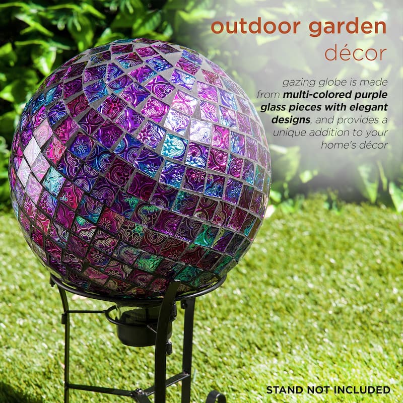 10 Inch Gazing Globe Shinning Purple