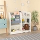 preview thumbnail 10 of 9, Kids Bookshelf and Toy Organizer, 3 Tier Bookshelf for Kids, Fabric Toddler Bookcase Book Shelf for Kids Rooms