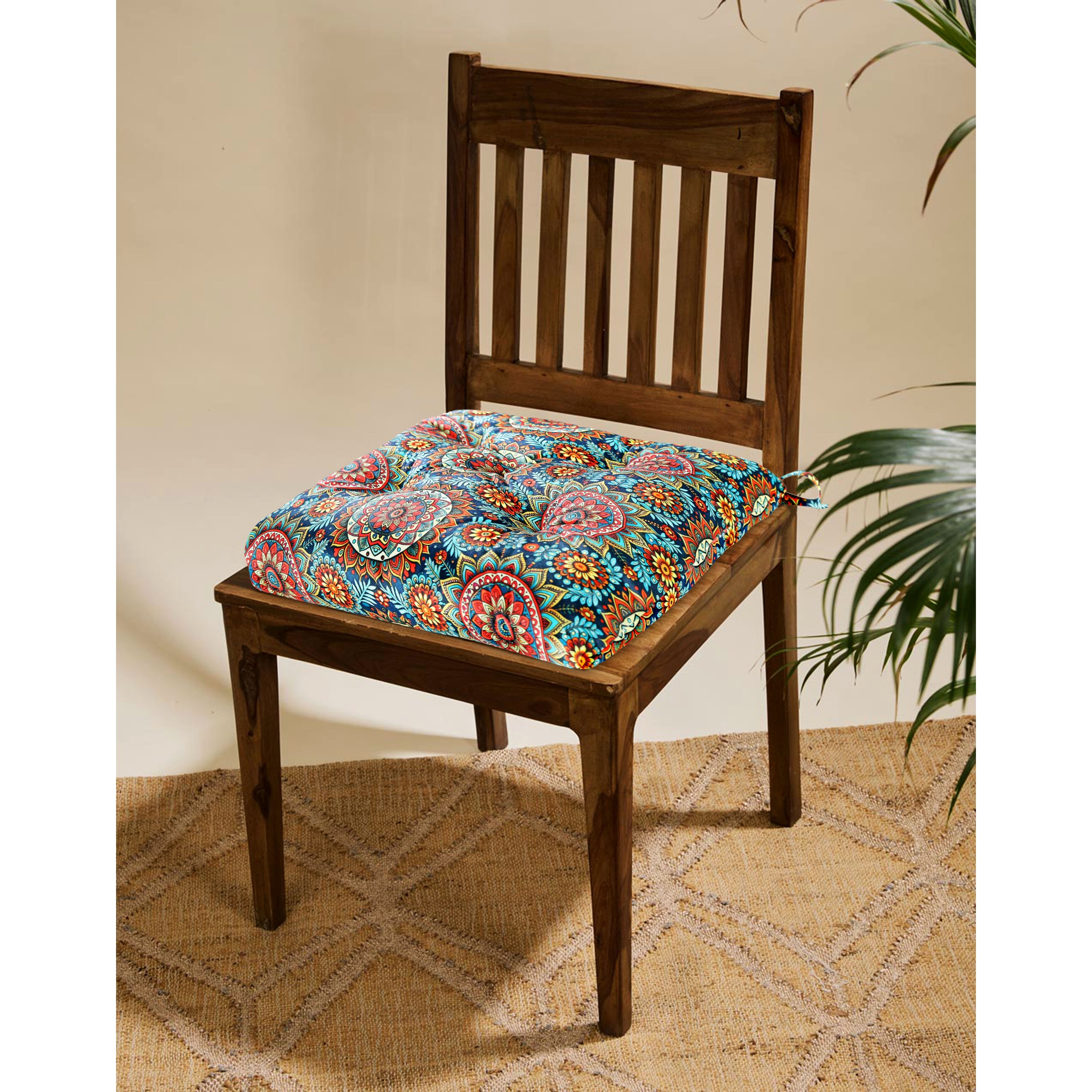Indoor seat cushions with ties outlet