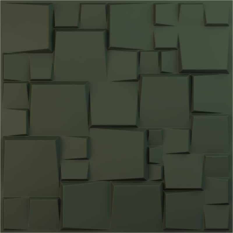 19 5/8"W x 19 5/8"H Modern Square EnduraWall Decorative 3D Wall Panel