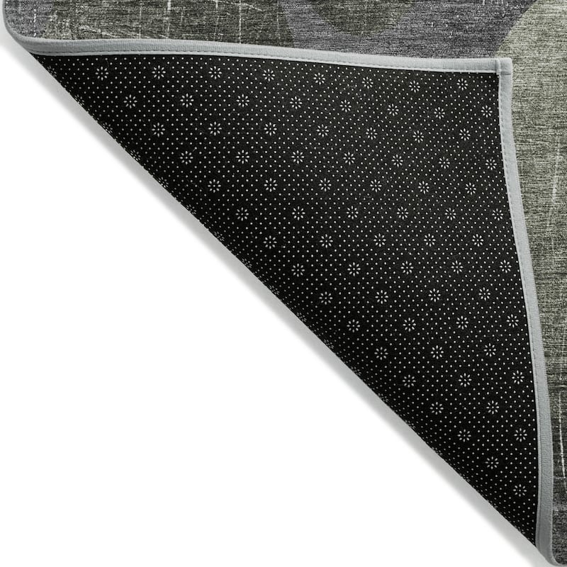 Jami Modern Art-Inspired Weather Resistant Versatile Elegance Runner Outdoor Rug