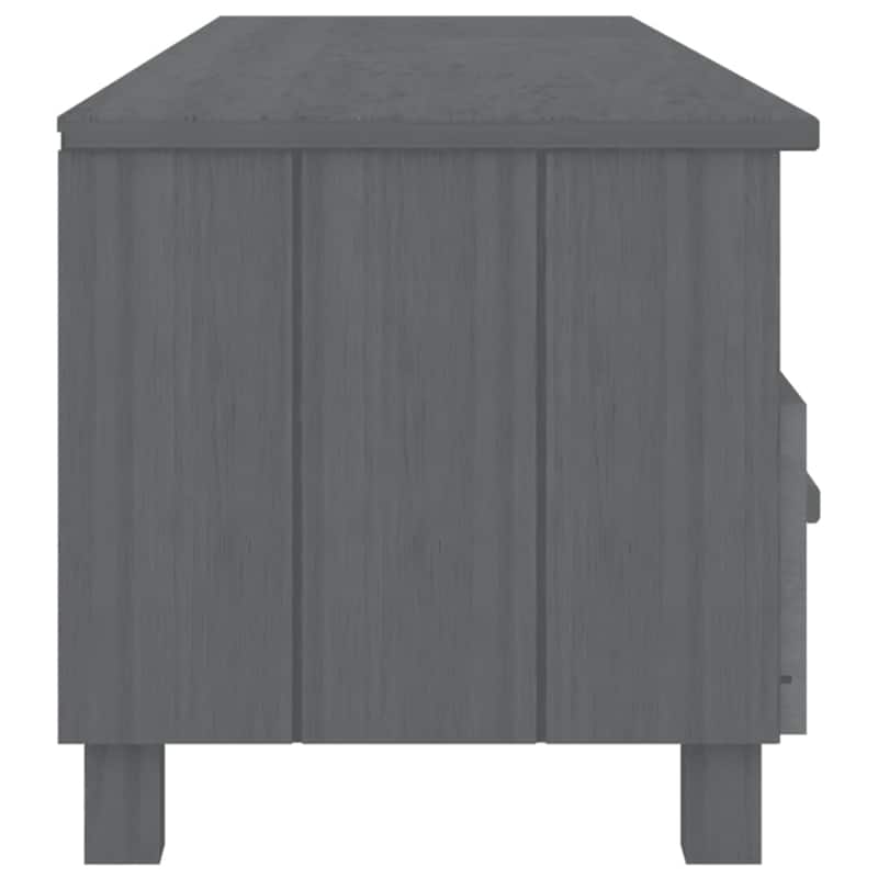 vidaXL TV Stand TV Console Sideboard TV Unit Cupboard HAMAR Solid Wood Pine - 62.2"x15.7"x15.7"